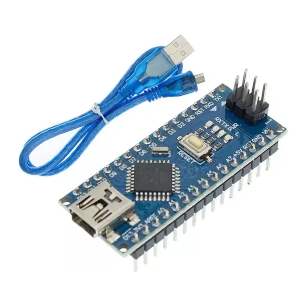 Nano V3 Board (ATmega328P, CH340) — Headers Soldered + USB Cable – view 4