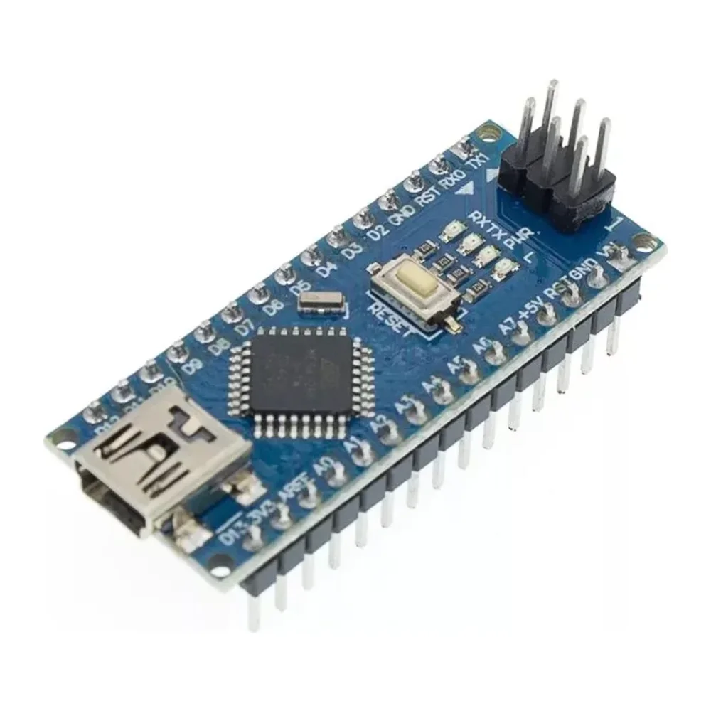 Nano V3 Board (ATmega328P, CH340) — Headers Soldered + USB Cable – view 3