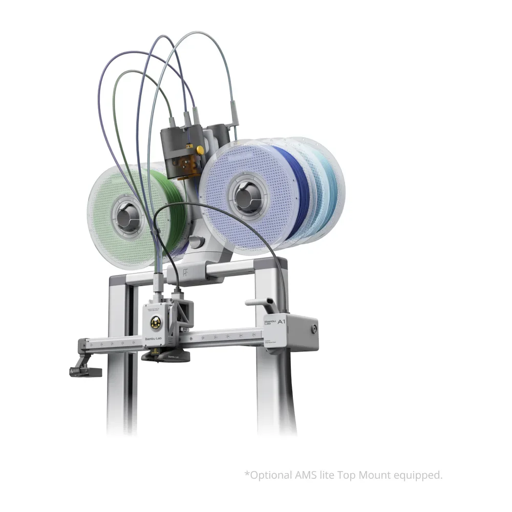 Bambu Lab A1 Combo — 4-Colour 3D Printer with AMS lite – view 3