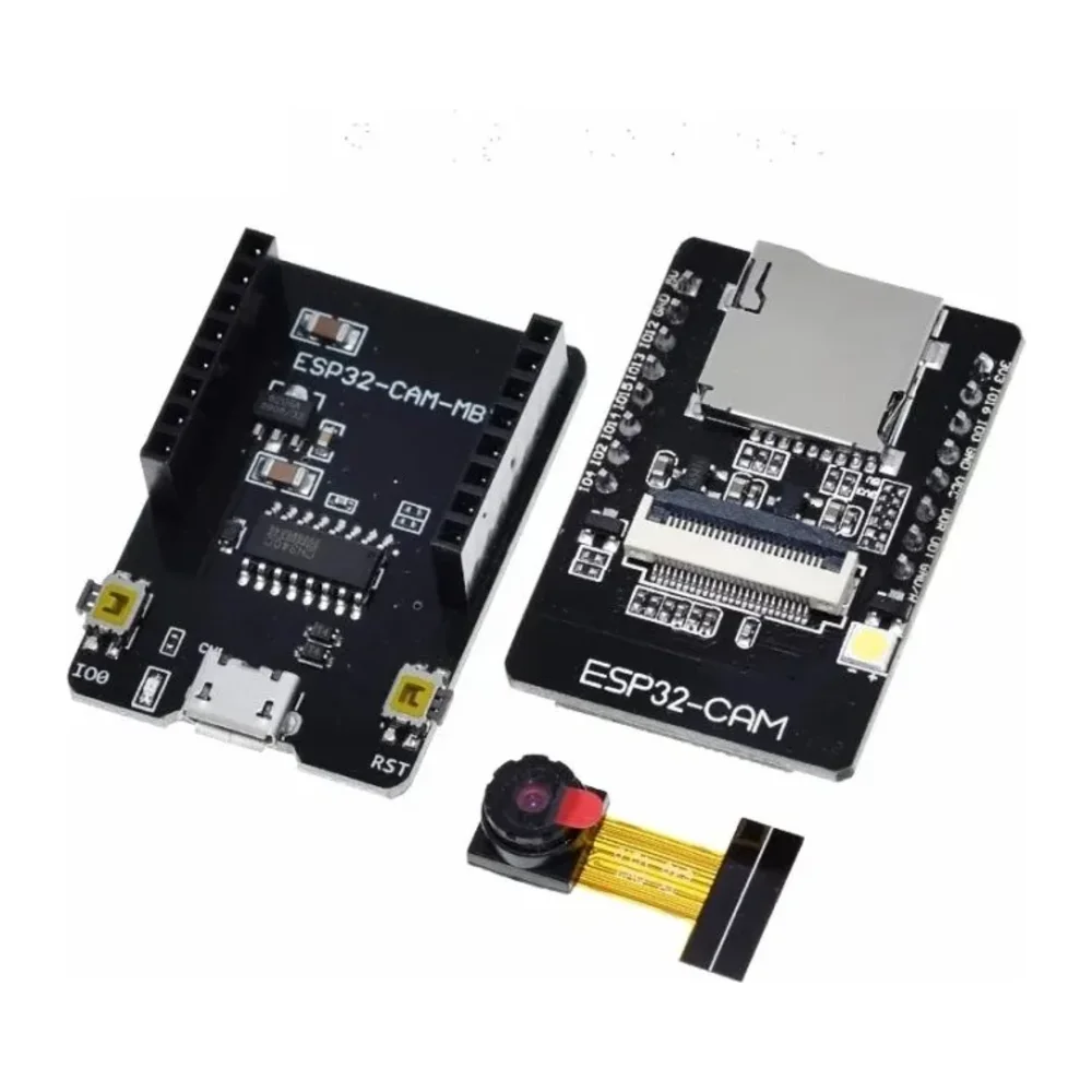 ESP32-CAM with ESP32-CAM-MB Programmer & OV2640 Camera – view 4