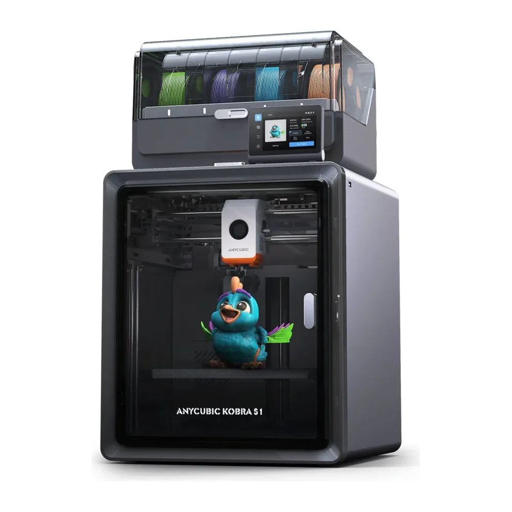 Anycubic Kobra S1 Combo — Enclosed CoreXY, 4-Colour