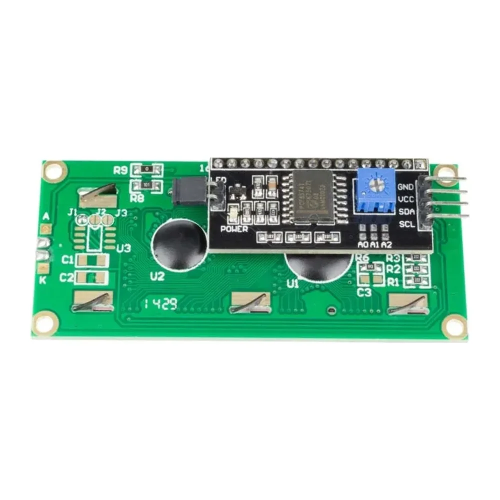 LCD 1602 Display with I²C Backpack (16×2, Blue)